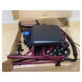 Medline Basic Rollator with 6in Wheels 350lbs Burgundy 1Ct