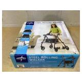 Medline Basic Rollator with 6in Wheels 350lbs Burgundy 1Ct