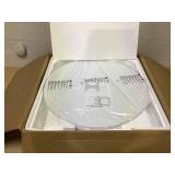 Costway Round Bistro Table 40 Inch Bar Height Tall Coffee Cocktail Table-Set of 2