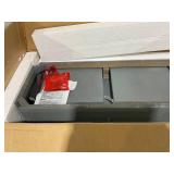 Costway Console Sofa Table with 2 Drawers and Bottom Shelf Gray