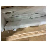 Costway 2 Door White Mirrored Cabinet JV12181WH