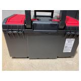 CRAFTSMAN 19-in W x 24.75-in H x 11.0-in D Red and Black Plastic Rolling Tool Box