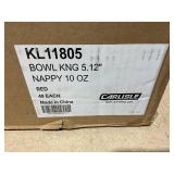 LOT OF 46 Kingline Melamine Nappie Bowl 10 oz - Red