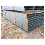 56 Pcs 14" x 2 1/2" x 10 Ft Steel Channel - Bottom Stack  Appears Unused