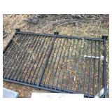 (2) Pcs 10 Ft x 6 Ft Heavy Black Iron Fence - Appears Nice/Straight