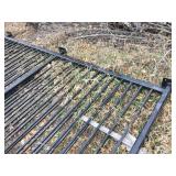 (2) Pcs 10 Ft x 6 Ft Heavy Black Iron Fence - Appears Nice/Straight