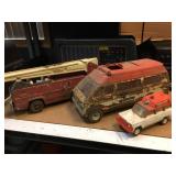 3 Vintage Tonka Emergency Vehicles