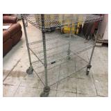NSF Rolling 6 Shelf Wire Rack 24" x 36" x 80" - Nice