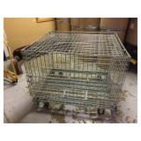 Rolling Heavy Wire Storage Cages 48" x 40" x 38"