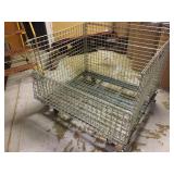 Rolling Heavy Wire Storage Cages 48" x 40" x 38"
