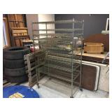 NSF Rolling Wire Shelf 48" x 24" x 78" - 10 Shelves!