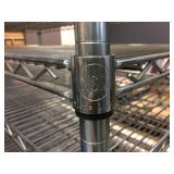 NSF Rolling Wire Shelf 48" x 24" x 78" - 10 Shelves!