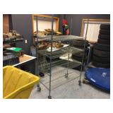 NSF Rolling Wire Shelf 48" x 24" x 80" - 4 Shelves