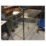NSF Rolling Wire Shelf 48" x 24" x 80" - 4 Shelves