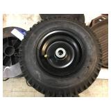 3 Unused 4.10/3.50-6 Utility Wheels/Tires - 3/4" Axel