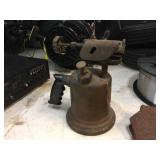 Antique Broad Axe Head + Wall Torch