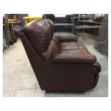 Very Nice! Brown "Leather" Loveseat - Wow!