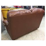 Very Nice! Brown "Leather" Loveseat - Wow!