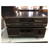 TECHNICS CD Changer + Stereo Amplifier - Powers On