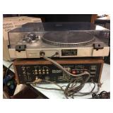 SANYO JCX 2100KR Receiver + TP1010 Turntable - Powers On!