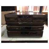 3 Pc TECHNICS Tuner-Equalizer-Cassette Deck