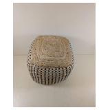 NOURISON JUTE AND COTTON OTTOMAN