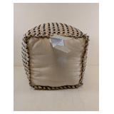 NOURISON JUTE AND COTTON OTTOMAN