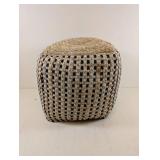 NOURISON JUTE AND COTTON OTTOMAN