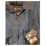 NEW TACT SQUAD POLICE WINDBREAKER JACKET 2XL (NAVY)