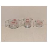 3PC. PYREX MEASURING CUP SET