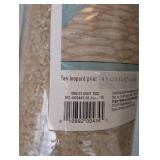 NEW ROOM ESSENTIALS AREA RUG (4’x5’6”) TAN LEOPARD PRINT