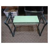 Weed Trimmer and Portable Bench