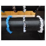 18 New Stone Chip Bracelets on 3-Tier Display Stand