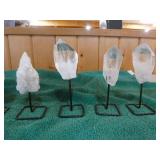 8 Brazilian Crystals on Stands