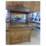 Victorian-Style Sideboard with Mirror
