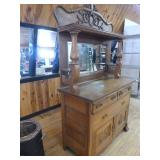 Victorian-Style Sideboard with Mirror