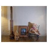 Assortment of Wooden Decor