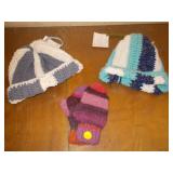 Recycled wool Hats and mittens
