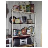 Over the toilet shelf