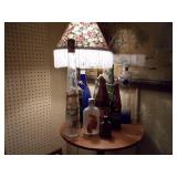 Old bottles and lamp