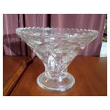 Small lead crystal punch bowl