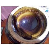 Bowl and pitcher set, liquor bottle, vintage tea pot