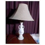 vintage ivory ceramic table lamp