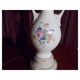 vintage ivory ceramic table lamp