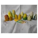 Corn salt and pepper shakers