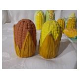 Corn salt and pepper shakers