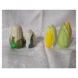 Corn salt and pepper shakers