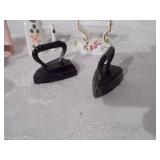 Vintage iron salt and pepper shakers