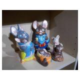 1980’s Easter bunny family