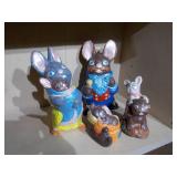 1980’s Easter bunny family